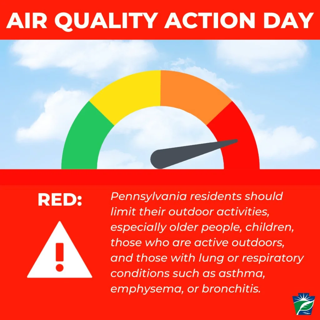 Alert Code Red Air Quality Alert In Effect Until Midnight For All Of Pennsylvania Greater 1544